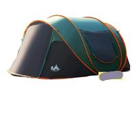 Outdoor 3 4 5 6 8 Person Automatic Pop Up Tent Camping Portable Rainproof Family Awning Beach Pegola Car Self Driving BBQ Tarp(5-8 Green)