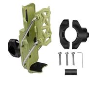 Outdoor 360° Roating Bike & Motocycle Cup Holder, 360° Rotating Water Bottle Cage For Bicycle and Motorcycle, Auto-Lock Foldable Design, Fits Most Bottles (Green)