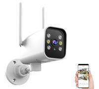 Outdoor 360° Rotating Wireless 5G Dual-Band Camera 2MP 4K PTZ WiFi IP Outdoor H.265 Surveillance Camera Home Security Protection (64G)