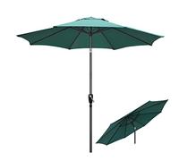 Outdoor - 9Ft Outdoor Umbrellas for Patio, with Tilt and Crank Sun Protection Garden Patio Market Umbrella with 8 Ribs Without Base for Garden, Lawn & Pool