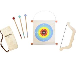 Outdoor Active Arco y Flecha de Madera con Bolsa, Beige