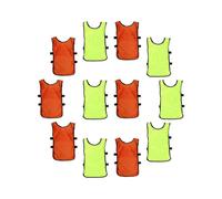 Outdoor Activity Vests 12Pcs Kids Practice Sleeveless Football Cooling Polyester Flexible Fit for Team Sports