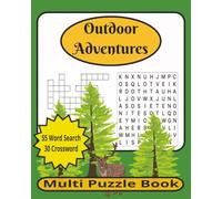 Outdoor Adventures: Outdoor Word Search Crossword Puzzle Book, Camping Puzzle, Multi Word Game Book, Large 8'x10' Book