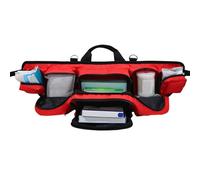 Outdoor Aid Kit Waist Bag, Red Kit Organizer, Zippered Utility Pack With Reflective Strips, Perfect For Traveling, Camping, Ball Games, And Preparedness, Atributo único, riferimento alla