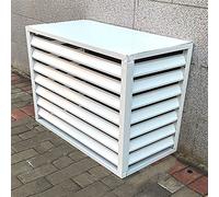 Outdoor Aluminum Alloy Air Conditioner Cover for Privacy Fence & Trash Can Enclosure Heat Pump & AC Unit Protective Screen Grilles for Increased Privacy and Protection