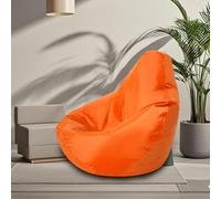 Outdoor Bean Bag Chair Aterproof Bean Bag（No Fillers ）Waterproof Bean Bag Pool Bean Bag Waterproof Floating Pool Floating Bean Bag Oversized Relaxation Soft Loung For Adults, Kids, Teens(Orange,100cm)