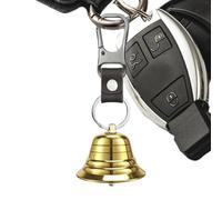 Outdoor Bear Bell - Brass Safety Alarm for Hikers, Campers, Cyclists, Self Defense Survival Gear with Hook Attachment, Ideal Running, Fishing, Mountaineering, and Outdoor Adventure Protection