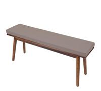 Outdoor Bench Cushions 48x12x2 Inch Thick Waterproof Fade Resistant Patio Cushion Non-Slip Bench Pad with Removable Cover and Ties for Garden Porch Swing Sofa(18 Gray,40x14x2in)