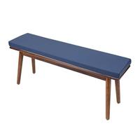 Outdoor Bench Cushions 48x12x2 Inch Thick Waterproof Fade Resistant Patio Cushion Non-Slip Bench Pad with Removable Cover and Ties for Garden Porch Swing Sofa(14 Blue,36x16x2inc)