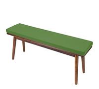 Outdoor Bench Cushions 48x12x2 Inch Thick Waterproof Fade Resistant Patio Cushion Non-Slip Bench Pad with Removable Cover and Ties for Garden Porch Swing Sofa(135 Green,30x14x2in)
