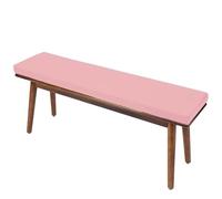 Outdoor Bench Cushions 48x12x2 Inch Thick Waterproof Fade Resistant Patio Cushion Non-Slip Bench Pad with Removable Cover and Ties for Garden Porch Swing Sofa(58 Pink,60x12x2in)
