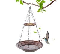 Outdoor Bird Bath - Garden Bird Feeder | Porch Birdbath for Backyard | Garden Bird Feeder Patio Birdbath for Backyard Patio Balcony Yard Hummingbird Bluebird Nature Lovers Birdwatchers