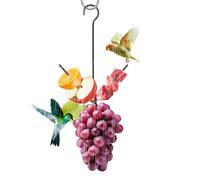 Outdoor Bird Feeder - Metal, Hummingbird Feeder Weatherproof | Balcony Hook Bird Feeding Storage, Metal Birds Feeders For Cockatiel, Sparrow, Canary, Fruit, Vegetable, Outdoor Garden, Yard, Porch
