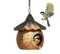 Outdoor Bird House Weather-Resistant - Vintage Shelter Garden Bird Nesting | Garden Bird Nesting House for Bluebird Robin Wren Swallow | Balcony Windowsill Courtyard Yard Parks Outdoor Bird House