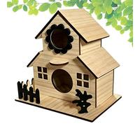 Outdoor Bird House - Weather Resistant Wooden Multiple Hole, Natural Timber Nesting Box, Multi-Compartment Avian Shelter, Cedarwood Habitat | Sanctuary Hardware, Perfect for Bluebird Hummingbird