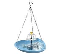 Outdoor Birdbath - Solar Powered Heart Shape Pet Bathtubs | Bird Bath Water Fountains For Garden | For Ponds Pool Patio Lawn Yard Macaws Sparrow Parakeet Conures Cockatiels