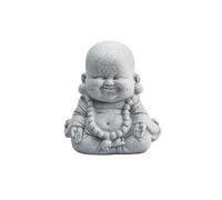 Outdoor Buddha Garden Ornament - Thick Sandstone Effect Statue for Indoor and Outdoor Nature Harmony Decoration, 24 Inch