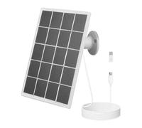Outdoor Camera Solar Charger - 10W IP65 Waterproof Solar Panel | Adjustable 360° Mounting Bracket, High Efficiency Charger Accessory for Rechargeable Battery Security CAM, Wireless SURVEILANCE, Smart