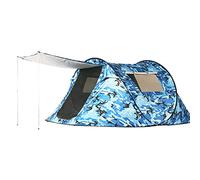 Outdoor Camping Tunnel Tent Quick Opening, 5-6 People Color Automatic Instant Pop-Up Tents Windproof Rainproof Large Space
