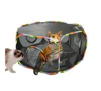 Outdoor Cat Enclosure, Cat Tent Animal Playground, Spacious Pet Exercise Kennel, Secure Fun, (1 Pack Blue), for Cats, Kittens, Small Pets, Backyard & Garden Use