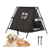 Outdoor Cat House - Elevated Soft Shelter for Pets, Warm Cave with Weatherproof Construction, Sturdy Design, Protective Retreat, Cat House Accessory for Porch, Balcony, or Backyard