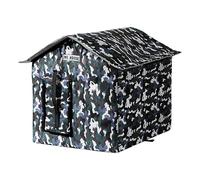 Outdoor Cat House, Enclosed Pet House, Weatherproof Cat House, Cat Bed Outdoor, Plegable y Destachable, 14,17 x 12,6 x 14,57 pulgadas para uso al aire libre en garajes, porches and backyards