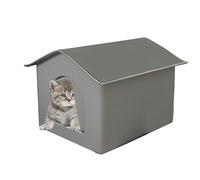 Outdoor Cat House - Feral Cat Shelter | Impermeable Hous Outdoor | Warm Cats Bed | Impermeable Kitten Cavee | Weatherproof Cave Pet House | Plegable Warm Pet Cave for Winter Bunny Bed, Kitten