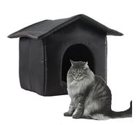 Outdoor Cat House, Oxford Outside Cat Shelter Cat Kennel, Indoor Dog House, Easy Assemble Waterproof Pet House, Weatherproof Warm Cat Bed for Cats Outdoor Stray Cats Dogs