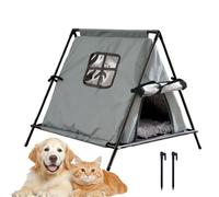 Outdoor Cat House, Pet Warm Elevated Cave Shelter, Espacious and Easy to Insulated House, Cat Shelter for Cold Winter, Porch, Balcony, Garden, Patio, Backyard Protection