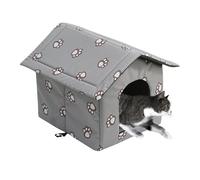 Outdoor Cat House - Refugio cálido a prueba de agua con puerta para