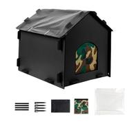 Outdoor Cat House, Waterproof Pet Cave, Detachable Windproof Shelter, Insulated Interior, Sturdy All-Season Build, Ideal for Sleeping Nooks, Feeding Stations, Hiding Spots, 20.08x17.72x18.5 Inches