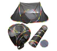 Outdoor Cat Playpen, 750 g Breathable Mesh Cat Tent, Foldable Playground, Compact Enclosed Tent, Interactive Puppy Dog Cage for Indoor Play, 13.78x12.99x1.18 Inches