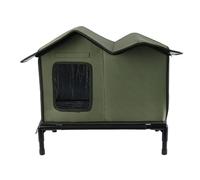 Outdoor Cat Shelter - Windproof Cold-Resistant Feral, Cat House 60x45cm Waterproof with Insulated Bedding for Garden and Backyard Fabric for Outdoor Use Pet House Easy Assembly