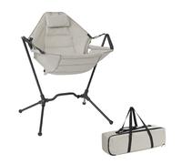 Outdoor Chair - Adjustable Folding Aluminum Rocker Stool, Lightweight Swing Seating Solution, Outdoor Support Frame, Compact Portable Comfort Seat | Easy Transport Design, Backyard Garden Deck