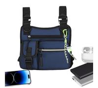 Outdoor Chest Bag - 9,84 x 9,06 x 1,57 invest Chest Bag | Lightweight Hiking and Mountaineering Bags with Fixing Straps | Adjustable Multifunctional Wear-Resistant Holster with Multi-Pockets for