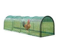 Outdoor Chicken Tunnel Coop, Portable Foldable Enclosure with Frame For