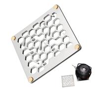 Outdoor Coasters for Patio Table, Anti-Scald Double-Layer Stainless Steel Pad, Home Decor Coaster, Dining, Oven, Food, Cup, Holiday Party