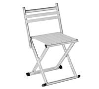 Outdoor Dining Chairs, Portable Metal Patio Bench, Stackable Camping Stool, Lightweight Metals Frame, Sturdy Weather Resistant Design for Garden, Pool, Beach, Yard Seating 11.81x3.54x15.16 Inches