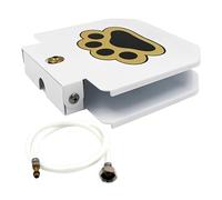 Outdoor Dog Water Fountain, Paw-Activated Sprinkler Dispenser, 8.46x1.97 Inches, Adjustable-Pressure Garden Hose Feeder, Durable Step-On Design, Portable Fresh Water Toy, Backyard
