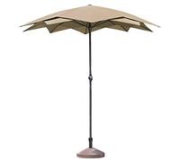 Outdoor Double Layer Beach On The Balcony, Stylish Parasol, Waterproof and Sunscreen, Sun Umbrella, Courtyard, Balcon, Garden, with Pedesta