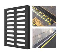 Outdoor Drain Cover, Rejilla de Drenaje Rectangular Hierro Fundido, 50 cm Longitud, Color Negro, Varios Anchos(20 cm/8 in)