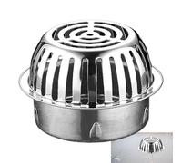 Outdoor Drain Cover, Stainless Steel Floor Strainer, 5x3.86x3.78 Inch, Dome Drain Hair Catcher, Clog-Preventing Sink Protector with Durable Mesh Design for Bathroom, Basement, Garden, Yard, Patio, Bal