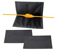 Outdoor Extension Cord Cover, 3 Piece Electrical Cable Protector Set, Heavy Duty High Density Cord Safety Shield, Weather Resistant Wire Management Solution for Garden Patio Lawn Farm Construction