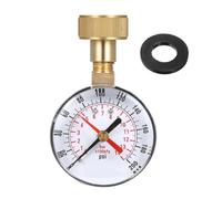 Outdoor Faucet & Pressure Washer Water Tester - Durable 3/4" Hose Thread Pressure Gauge | Shockproof Hydraulic Diagnostic Tool For Residential Plumbing & Irrigation Systems, Easy Read