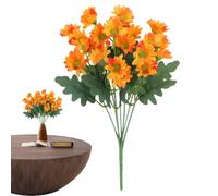 Outdoor Faux Flowers - Realistic Artificial Flower Bushes, Weather Resistant Greenery, Long Lasting Decorative Arrangement | Planter Window Box Yard Walkway Balcony Patio Courtyard Entrance Ho