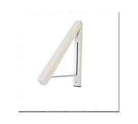 Outdoor Foldable Clothes Hooks Foldable Wall Mounted Clothes Rail Folding Wall Mounted Hanger for Bedroom(1pcs, White)