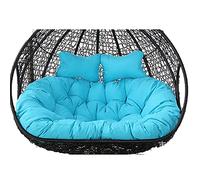 Outdoor Garden Chair Cushions Waterproof Replacement Cushion,Soft Deep 2Eater Lounge Pad with Tie,Fully Filling,Does Not Collapse