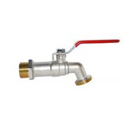 Outdoor Garden Faucet - Garden Faucet with Adapter, Rustproof, Ball Watering Faucet, Brass