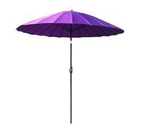 Outdoor Garden Parasol Umbrella |2.7M| Round/Tiltable/with Crank / 38MM Umbrella Pole for Terrace/Patio/Balcony/Coffee