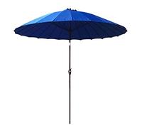 Outdoor Garden Parasol Umbrella |2.7M| Round/Tiltable/with Crank / 38MM Umbrella Pole for Terrace/Patio/Balcony/Coffee